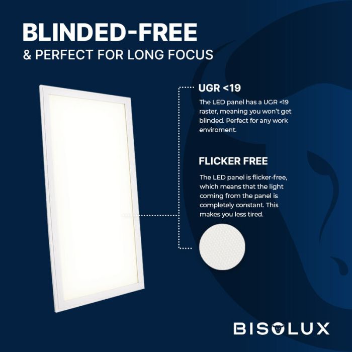 Bisolux Master panel LED 30x60 cm, 24W, 3000K