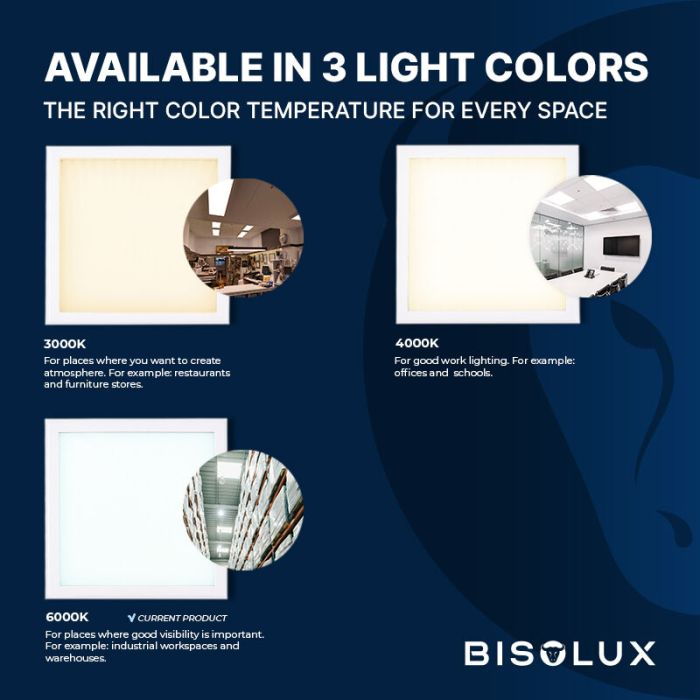 Bisolux Master panel LED 60x60 cm, 38W, 6000K