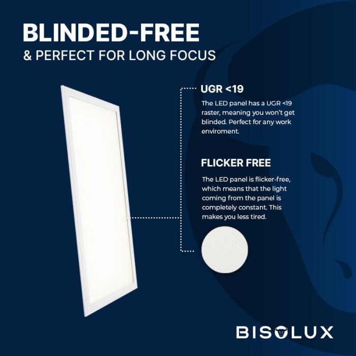 Bisolux Master panel LED 30x120 cm, 38W, 3000K