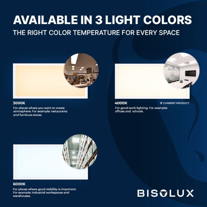 Bisolux Master panel LED 30x120 cm, 38W, 4000K