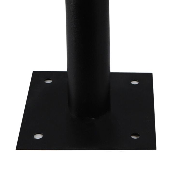 Czarny Bisolux uchwyt ścienny do 90-150W lampa uliczna