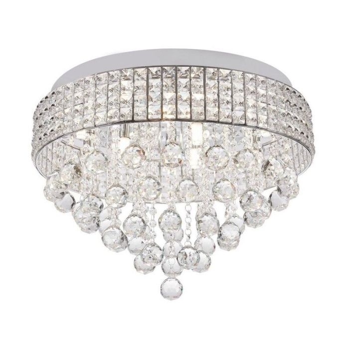 Design plafon sufitowy chromowany, Mitzy