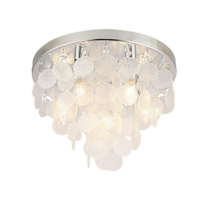 Design plafon sufitowy chromowany, Mirac