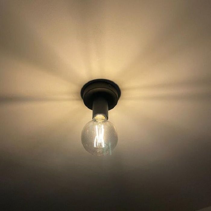 Nowoczesna rozeta do lamp czarna, Rami