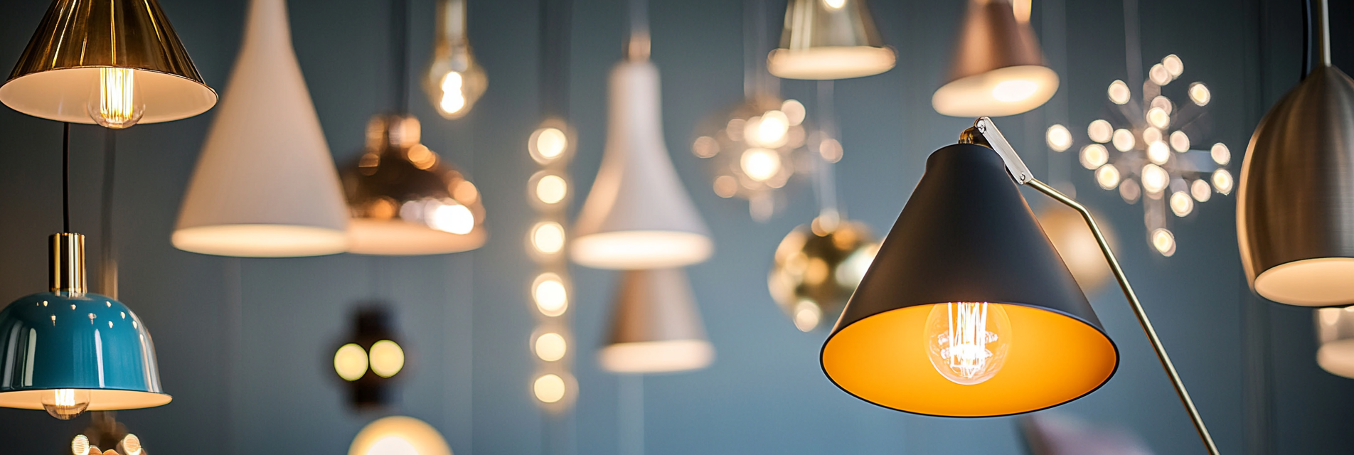 Złote lampy wiszące – elegancja w Twoim wnętrzu